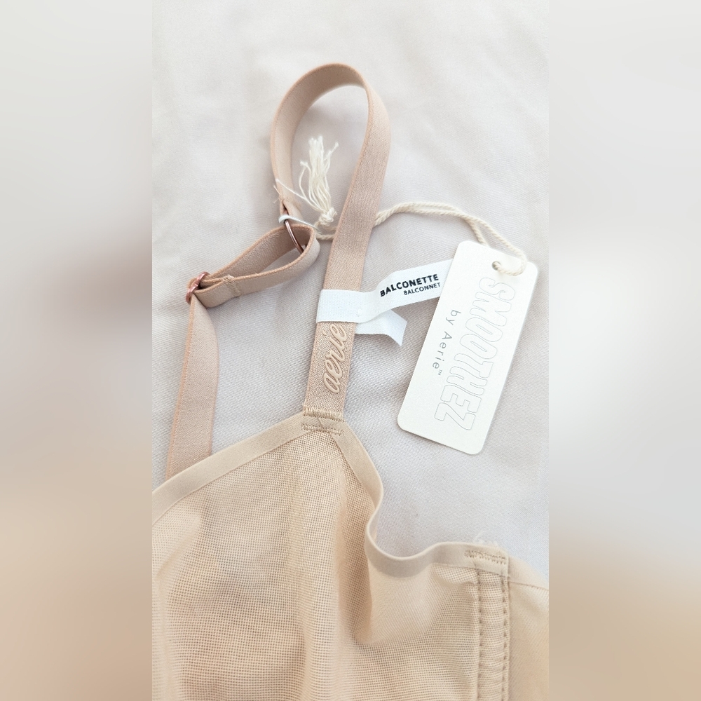 Aerie SMOOTHEZ Mesh Unlined Balconette Bra NWT - Picture 5 of 5